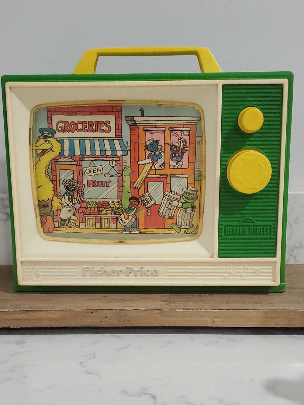 Vinrage FIisher Price 80s Sesame Street Toy